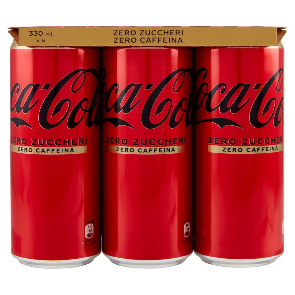 6 Lattine Coca Cola Zero Senza Caffeina - Foto 3