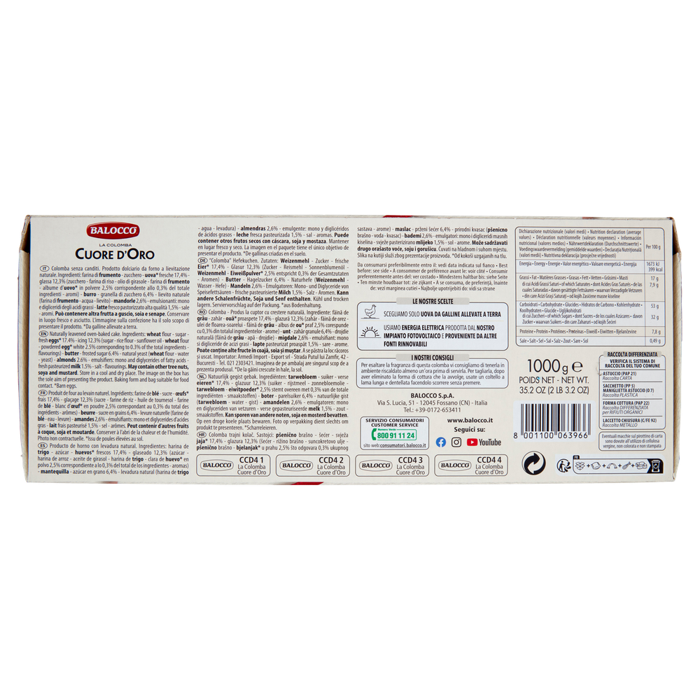 Colomba Cuor D'oro Senza Canditi Balocco - Foto 3