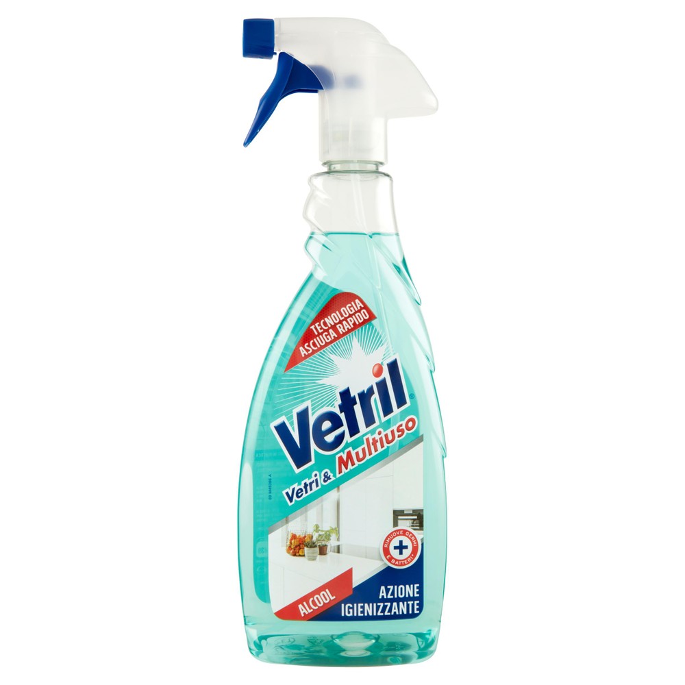 Detergente Vetri Multiuso Con Alcool Spray Vetril