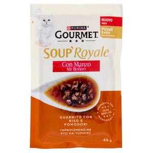 Umido Per Gatti Gourmet Soup Royale Manzo - Foto 1