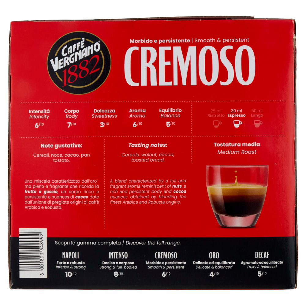 100 Caps Caffè Cremoso Caffe' Vergnano 1882 Compatibili Nespresso, - Foto 2