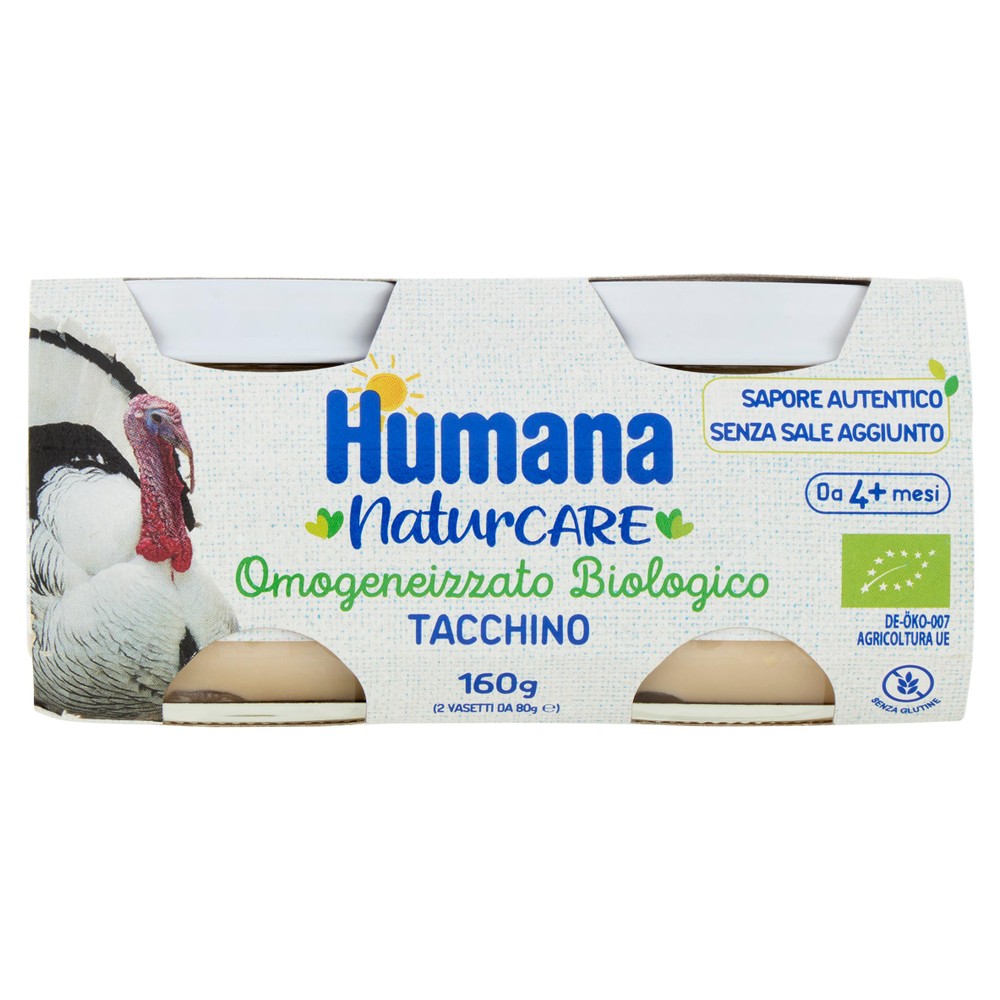 Omogeneizzato Di Tacchino Bio Humana Conf. Da 2 - Foto 1