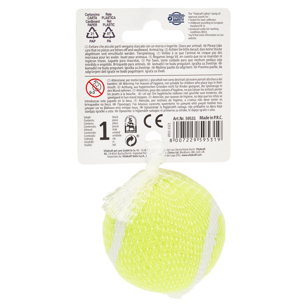 Palla Tennis Per Cani Vitakraft