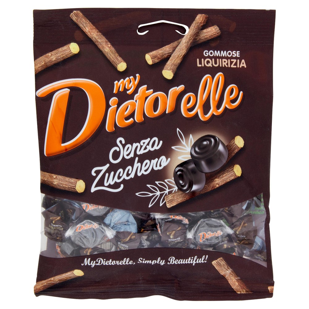 Caramelle Gommose Gusto Liquirizia Senza Zucchero Dietorelle - Foto 1