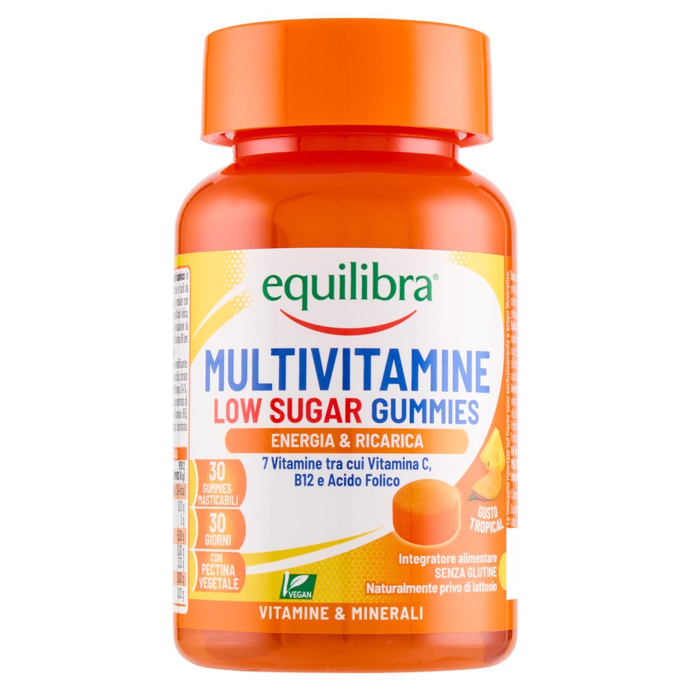 Equilibra Multivitamine Low Sugar Gummies 30 Gummies 90 G - Foto 1