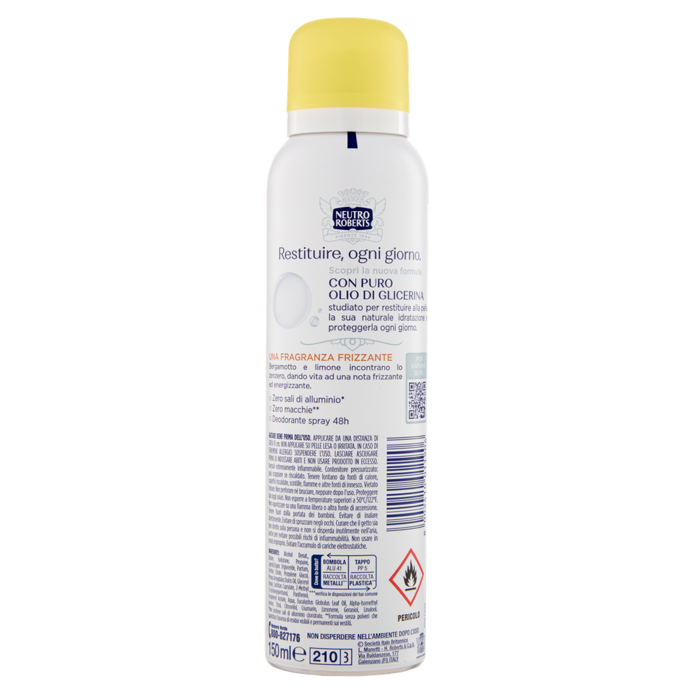 Deodorante Spray Fresco Giallo Neutro Roberts - Foto 3