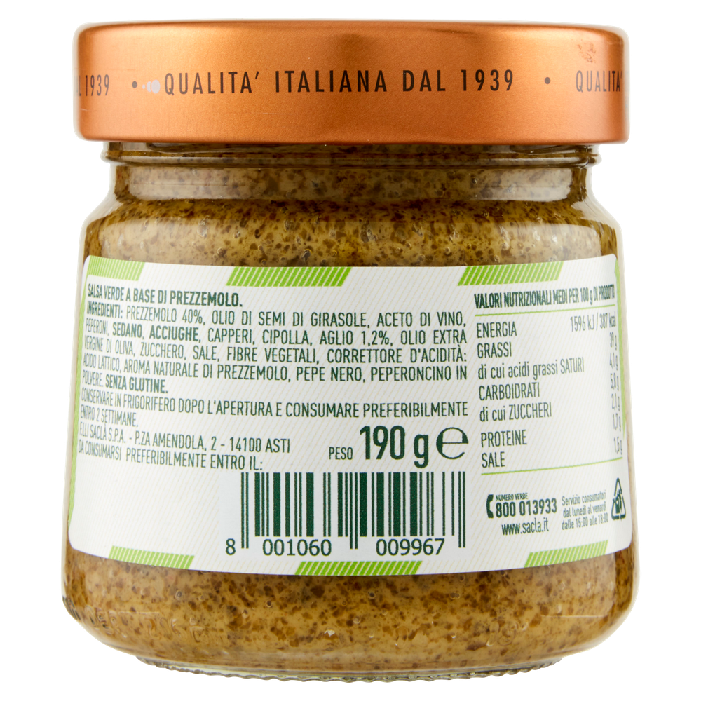 Salsa Verde A Base Di Prezzemolo Sacla' - Foto 3