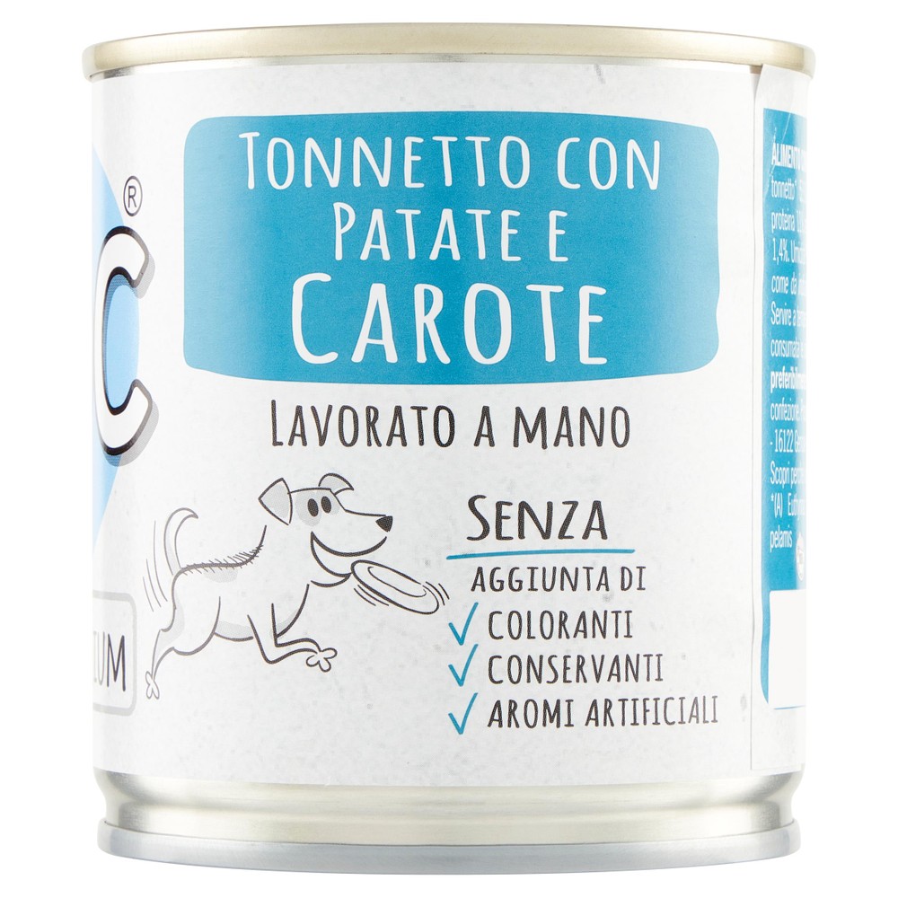Alimento Umido Per Cani Naturally Premium Tonnetto,Patate,Carote Adoc