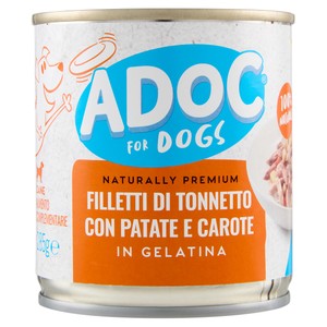 Alimento Umido Per Cani Naturally Premium Tonnetto,Patate,Carote Adoc - Foto 1