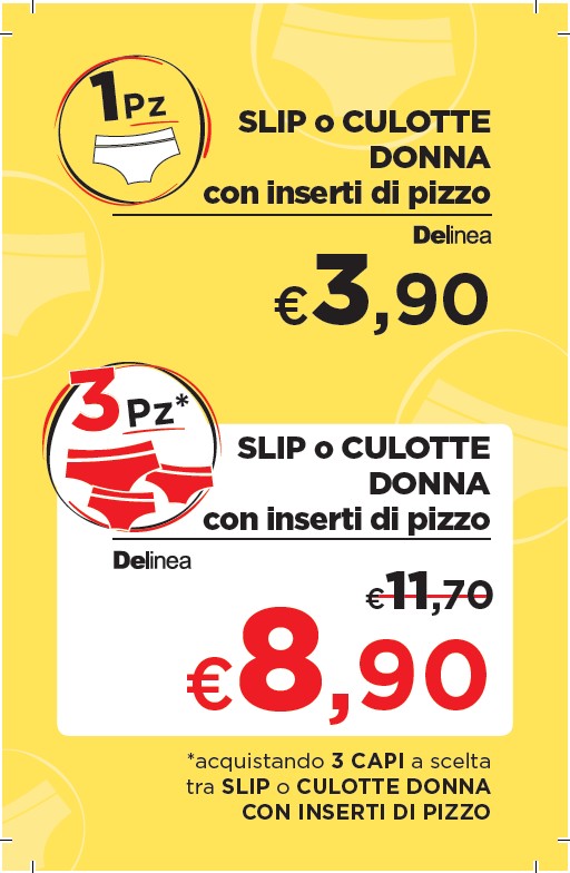 Slip Donna Con Pizzo 4 Nero Delinea - Foto 2