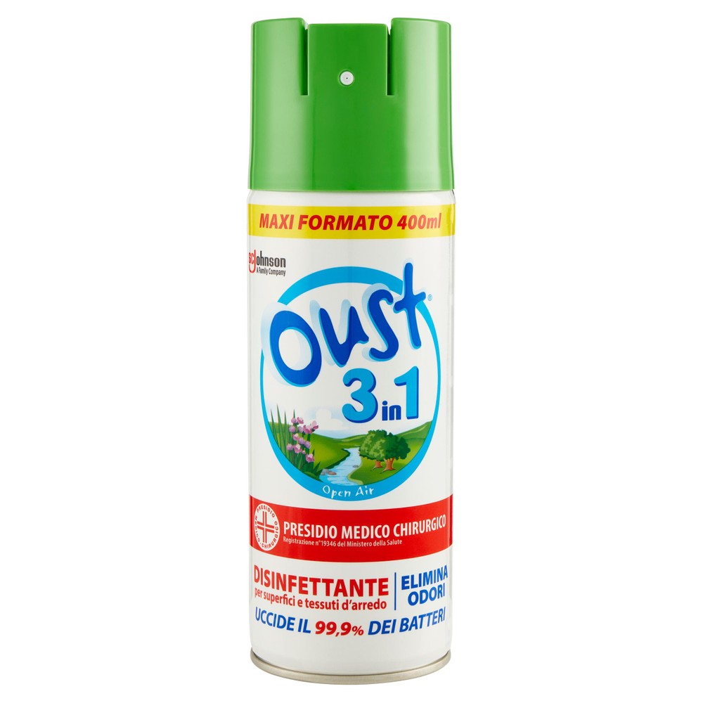 Oust 3in1 Spray Disinfettante Superfici E Tessuti Fragranza Open Air - Foto 1