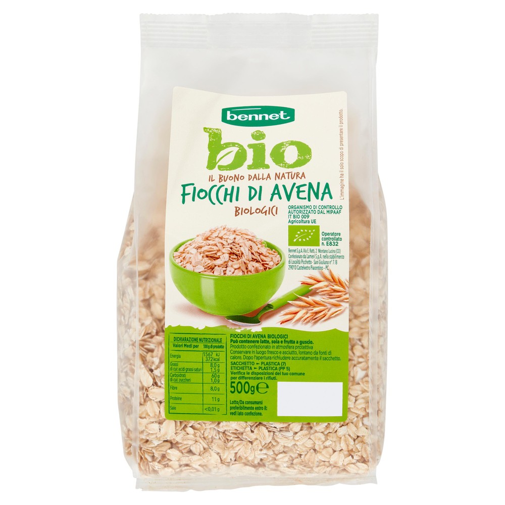 Cereali Fiocchi Di Avena Biologici Bennet Bio - Foto 1