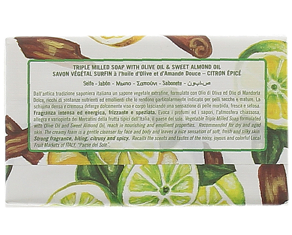 Sapone Vegetale Limone E Spezie Iteritalia