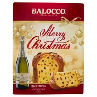 Confezione Merry Christmas Panettone + Bottiglia Balocco