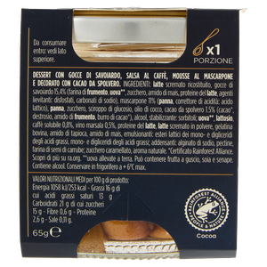 Dessert Tiramisù Con Gocce Di Savoiardo, Caffè, Mousse Al Mascarpone - Foto 3