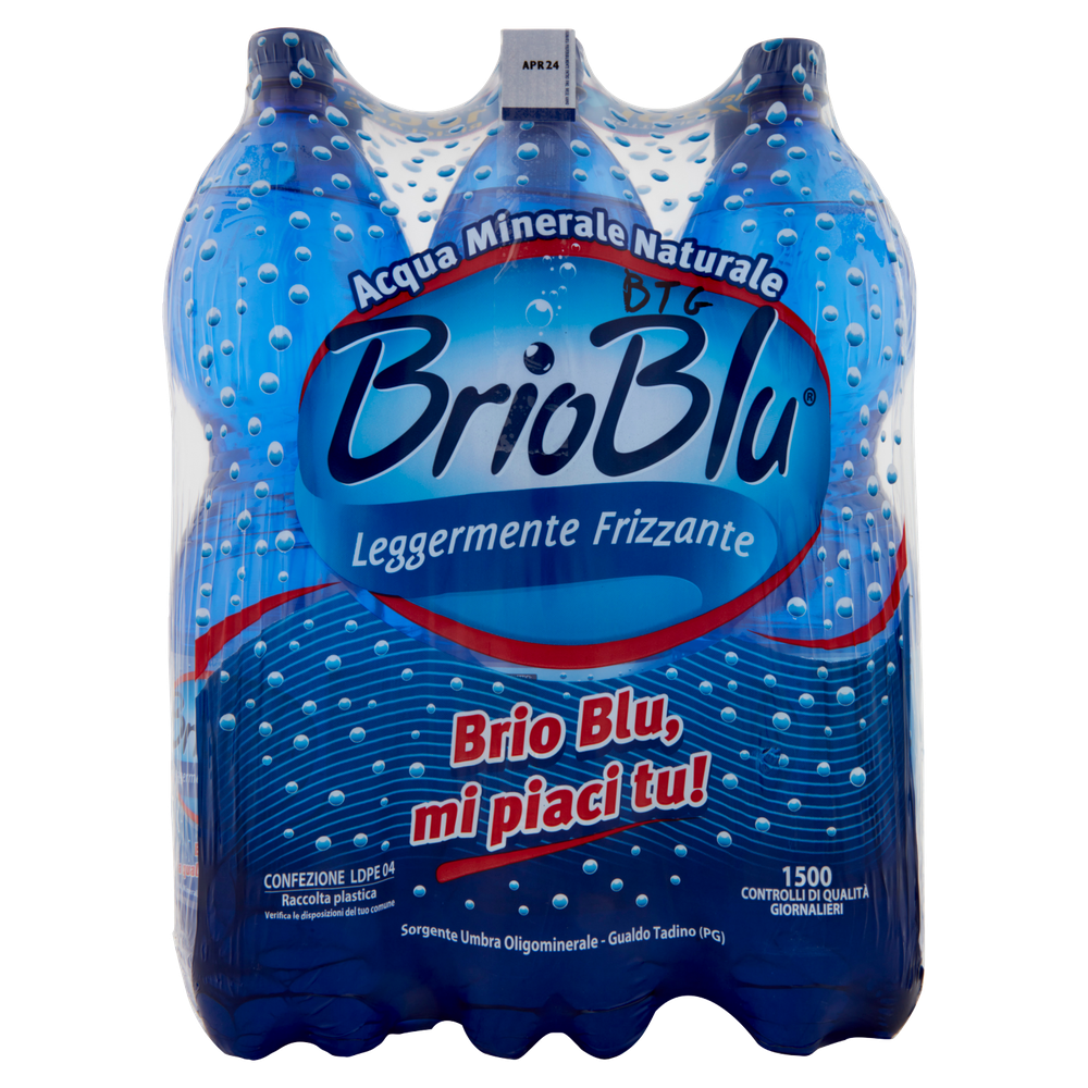 Acqua Leggermente Frizzante Brio Blu 6 Da L.1,5 - Foto 3