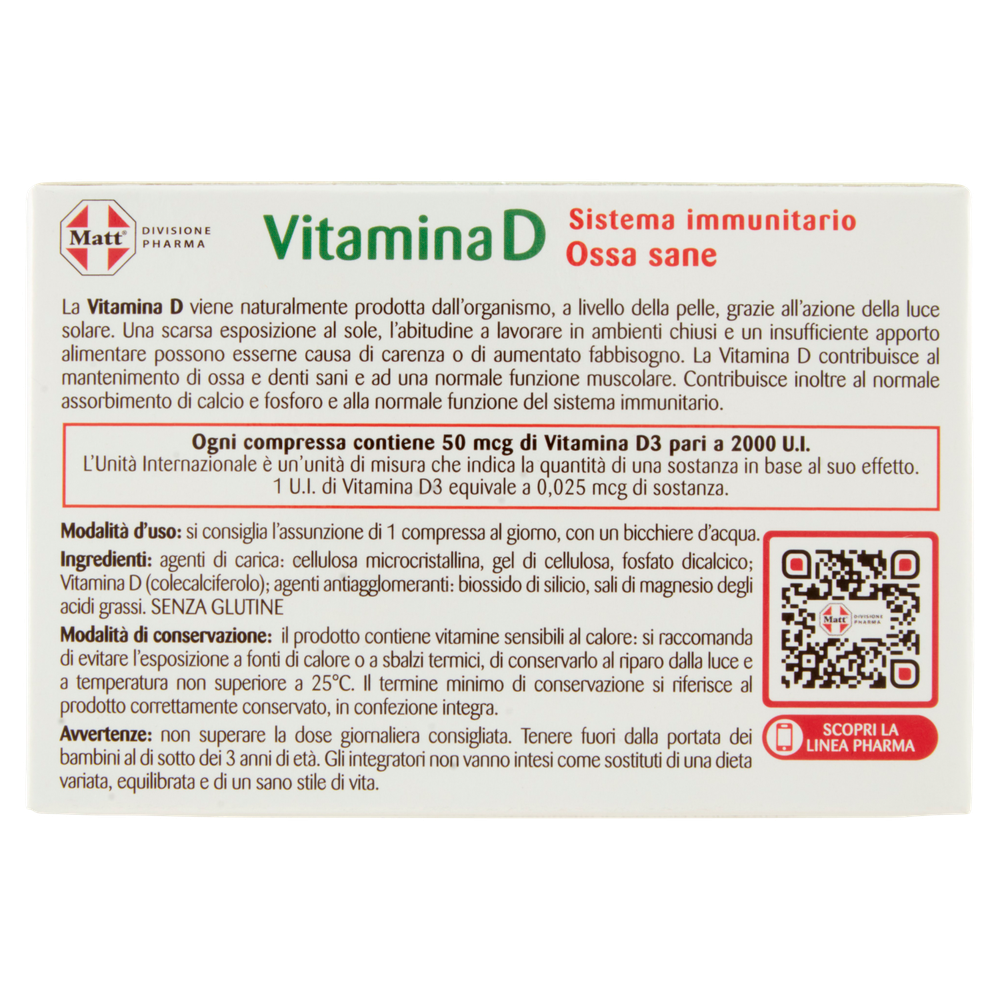 Vitamina D 2000 U.I. Matt