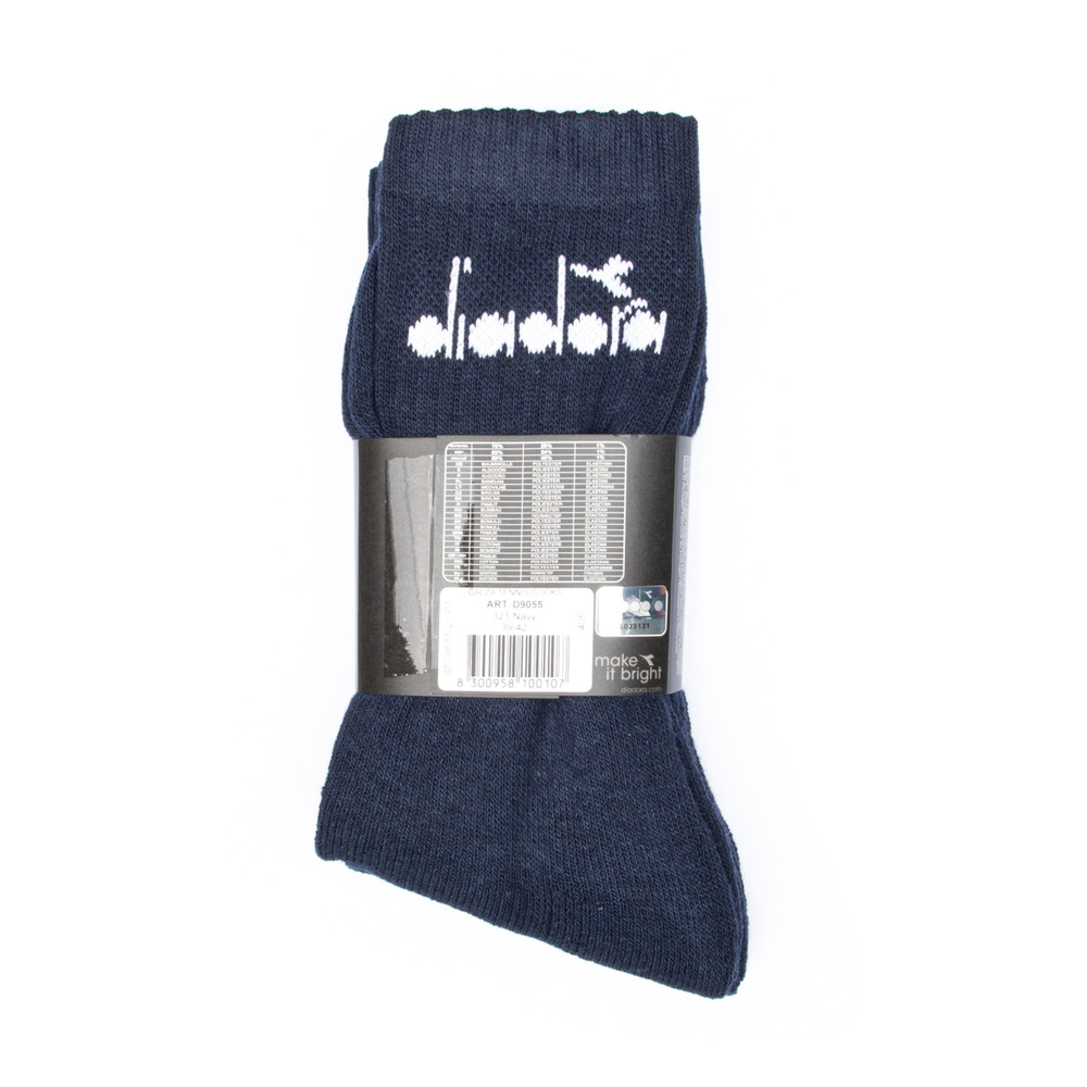 Calze Tennis Uomo 39/42 Blu Navy Conf Da 3 Diadora - Foto 2