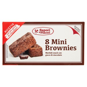 Mini Brownies 8x30g Con Gocce Di Cioccolato Sapori & Piaceri - Foto 1