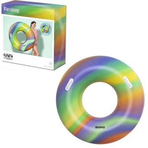 Salvagente Fashion Arcobaleno Cm.119 Con Maniglie Bestway - Foto 1