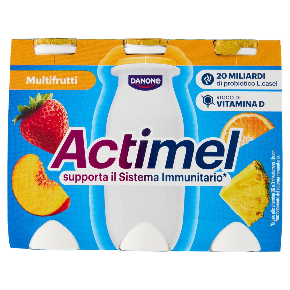 6 Yogurt Da Bere Ricco Di Vitamine Multifrutti Actimel - Foto 1