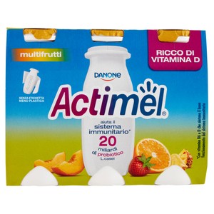 Yogurt Da Bere Ricco Di Vitamine Multifrutti 6x100ml Actimel