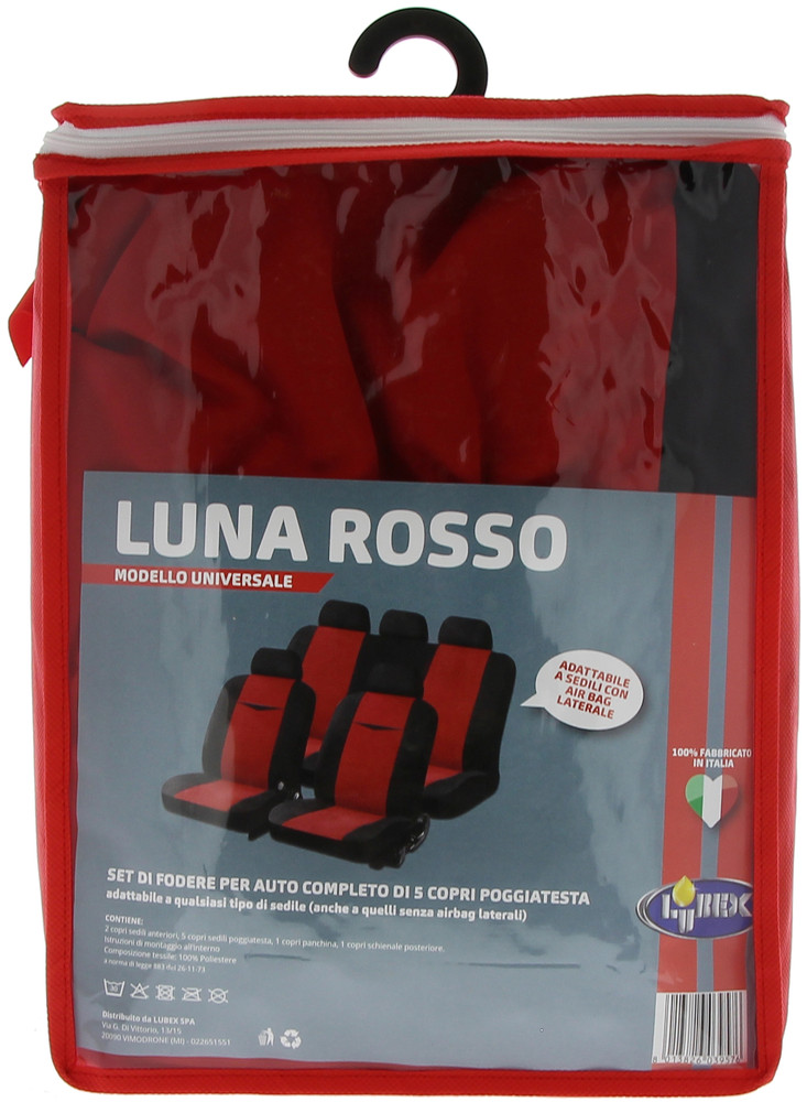 Set Completo Coprisedili Per Auto Luna Rosso Lubex - Foto 2