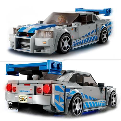 2 Fast 2 Furious Nissan Skyline Gt R  R34  Speed C  Lego - Foto 2