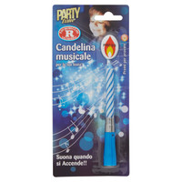 Candeline Musicali Azzurre Rebecchi