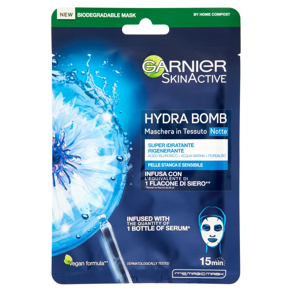 Maschera Viso Notte Tessuto Garnier - Foto 1