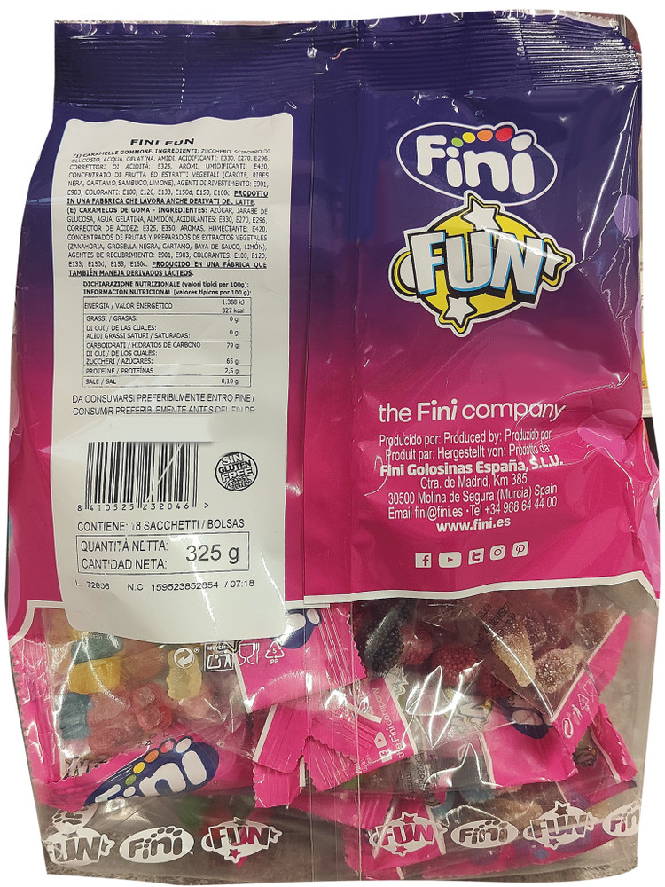 Caramelle Gommose Fun In Bustine 18x18g Fini - Foto 2