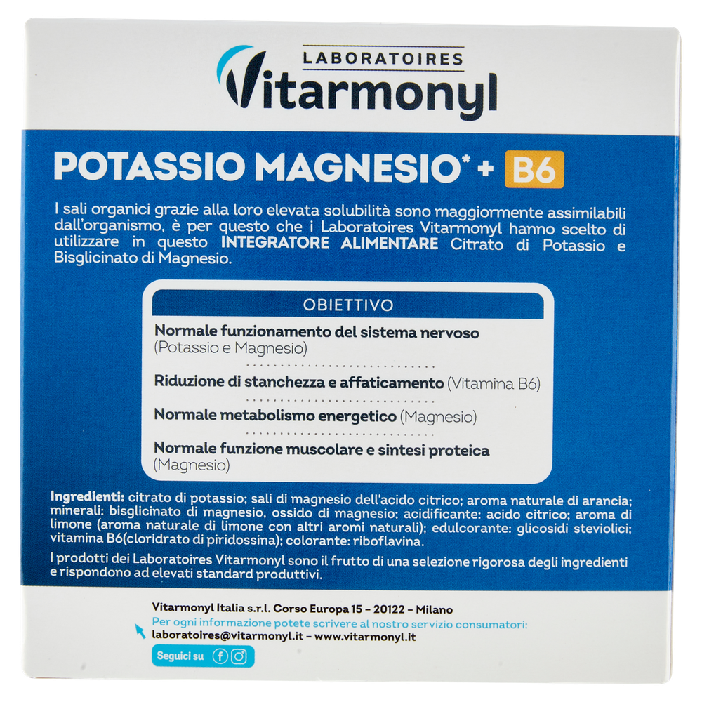 Potassio/Magnesio Vitarmonyl 20 Buste - Foto 3