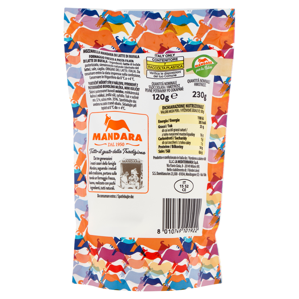 Mozzarella Di Bufala Mandara Ciliegine - Foto 3