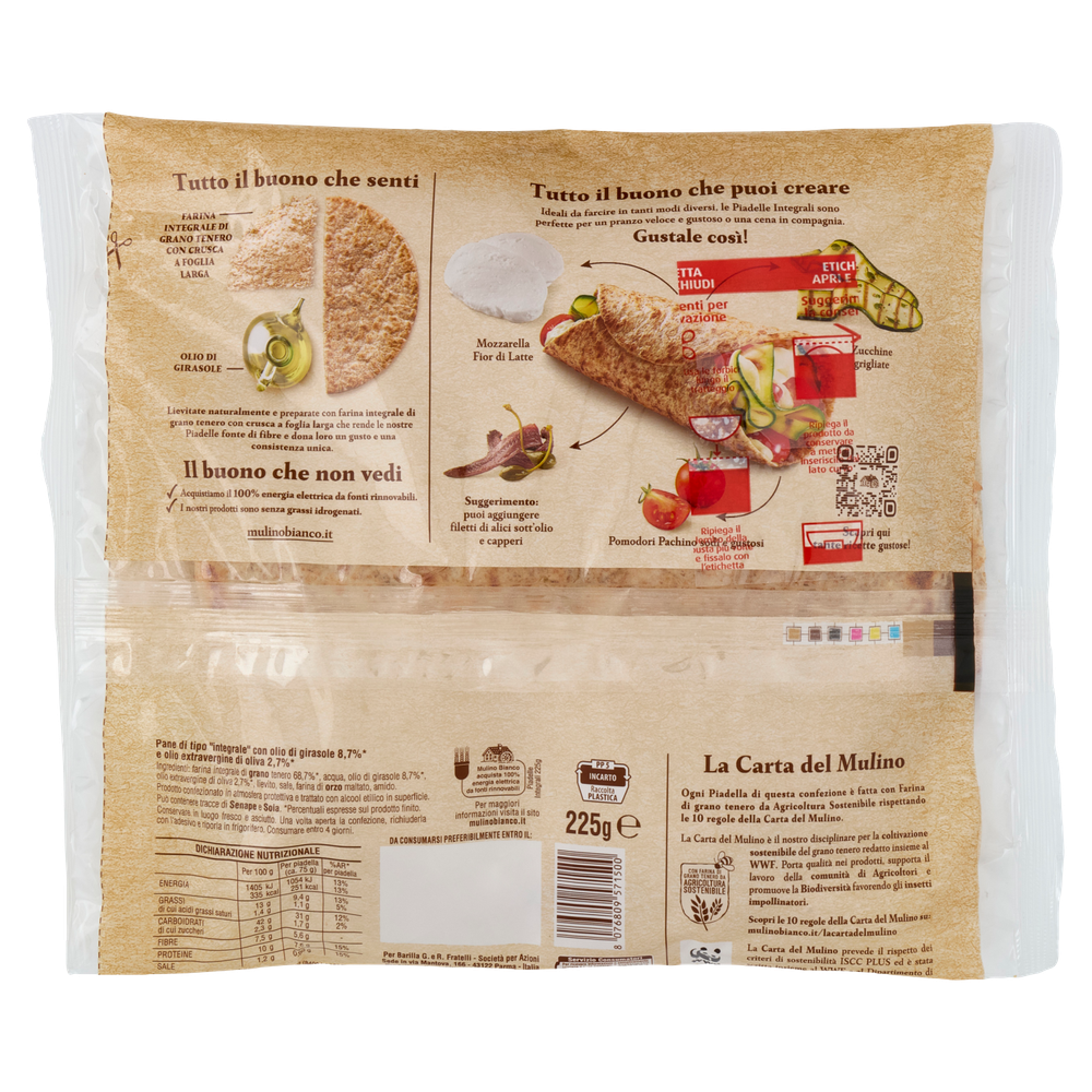 Piadina Piadelle Integrali Mulino Bianco 3pz - Foto 3