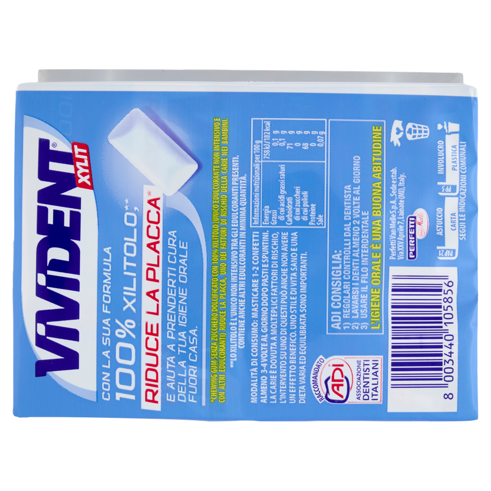 Chewing Gum Xylit Spearmint Senza Zucchero 2x30g Vivident - Foto 3