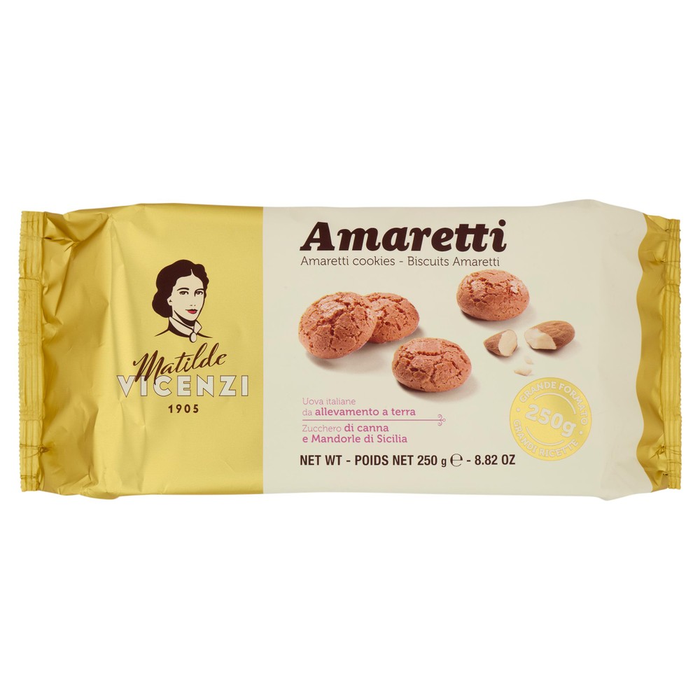 Biscotti Amaretto D'italia Con Mandorle Siciliane Matilde Vicenzi - Foto 1