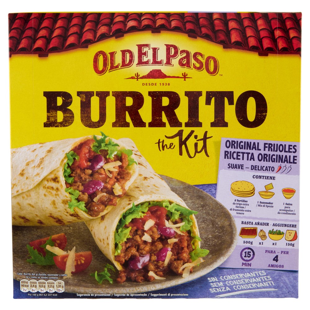 Kit Per Burrito Original Frijoles Old El Paso - Foto 1