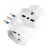 Adattatore Con Spina 16a E 3 Prese Pluristandar Polypool