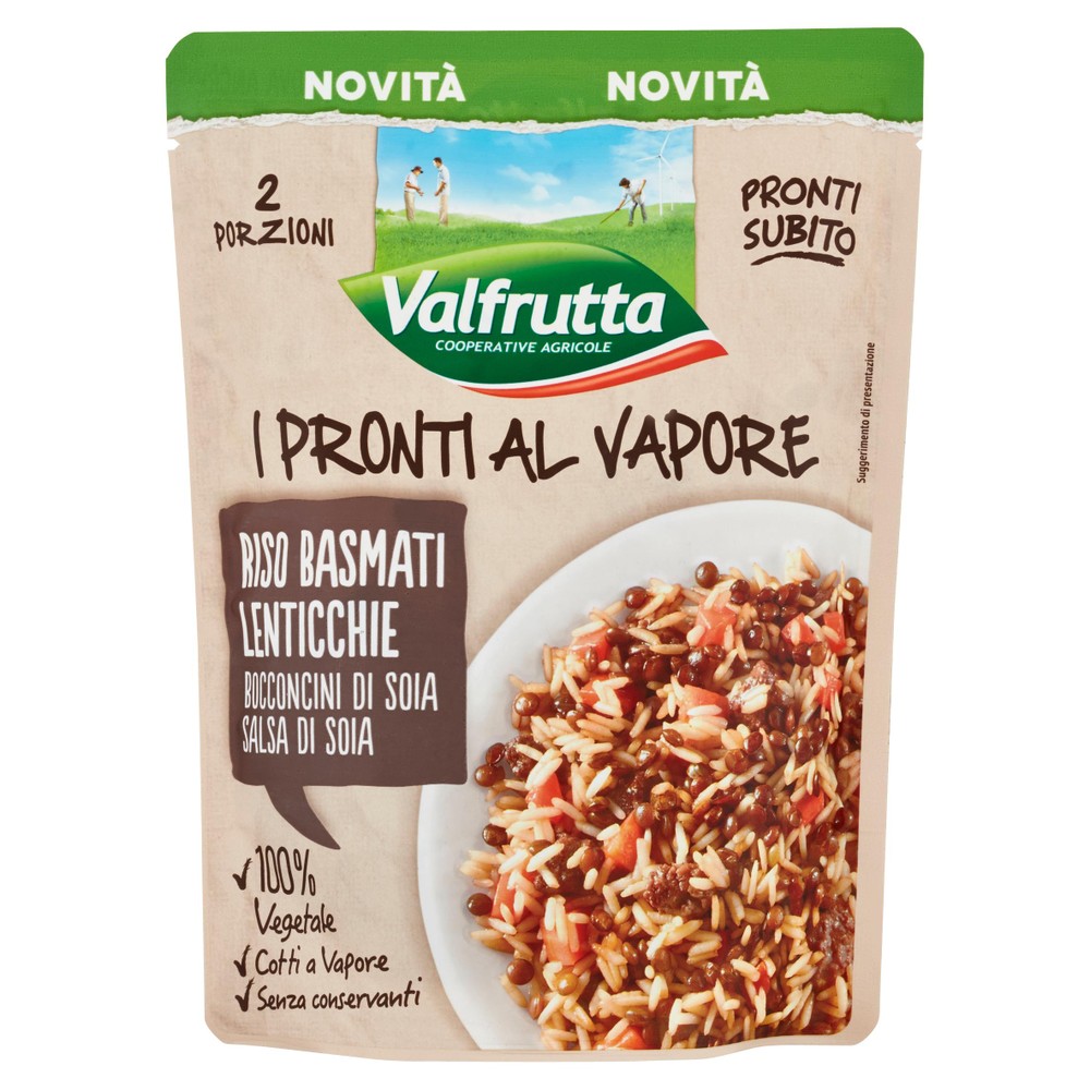 Piatto Pronto I Pronti Al Vapore Con Riso Basmati, Lenticchie E Soia V - Foto 1