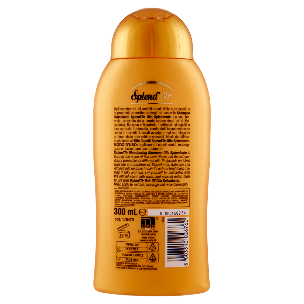 Shampo Olio Splendente Splend'or