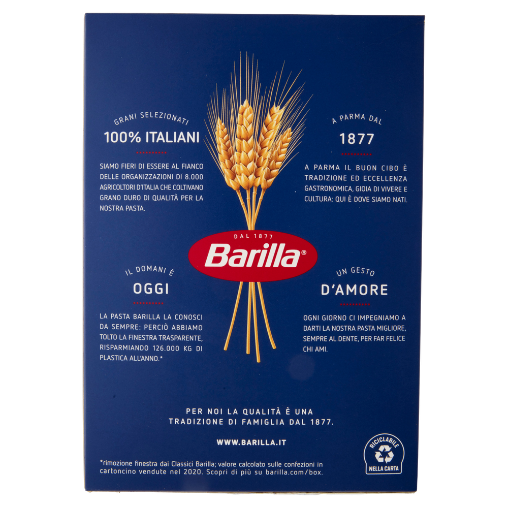 Pasta Penne Lisce N.71 100% Grano Italiano Barilla - Foto 3