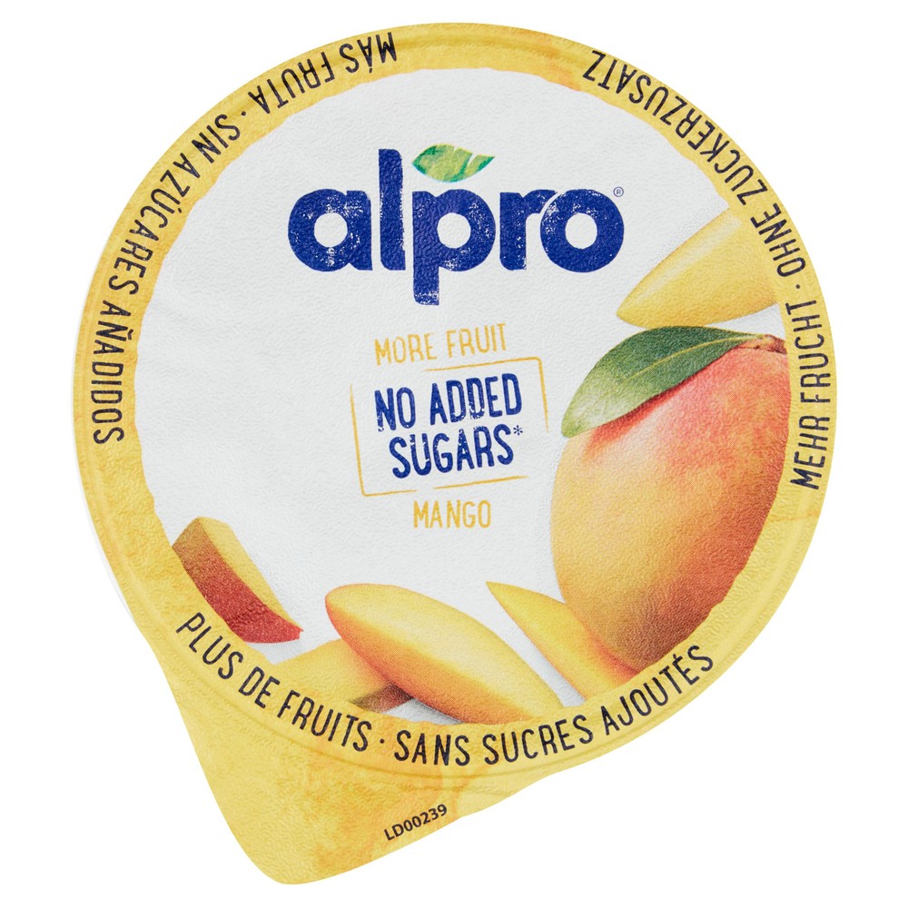 Yogurt 100% Vegetale Al Mango Zero Zuccheri Aggiunti Alpro