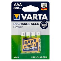 4 Pile Ministilo Ricaricabili Accu Power 800 Mah Varta 4 Pile Ministilo Ricaricabili Accu Power 800 Mah Varta
