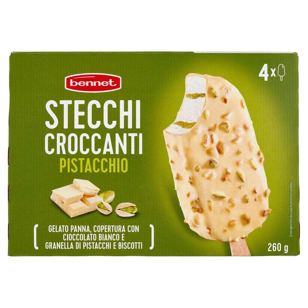 4 Gelati Stecchi Al Pistacchio Bennet - Foto 1
