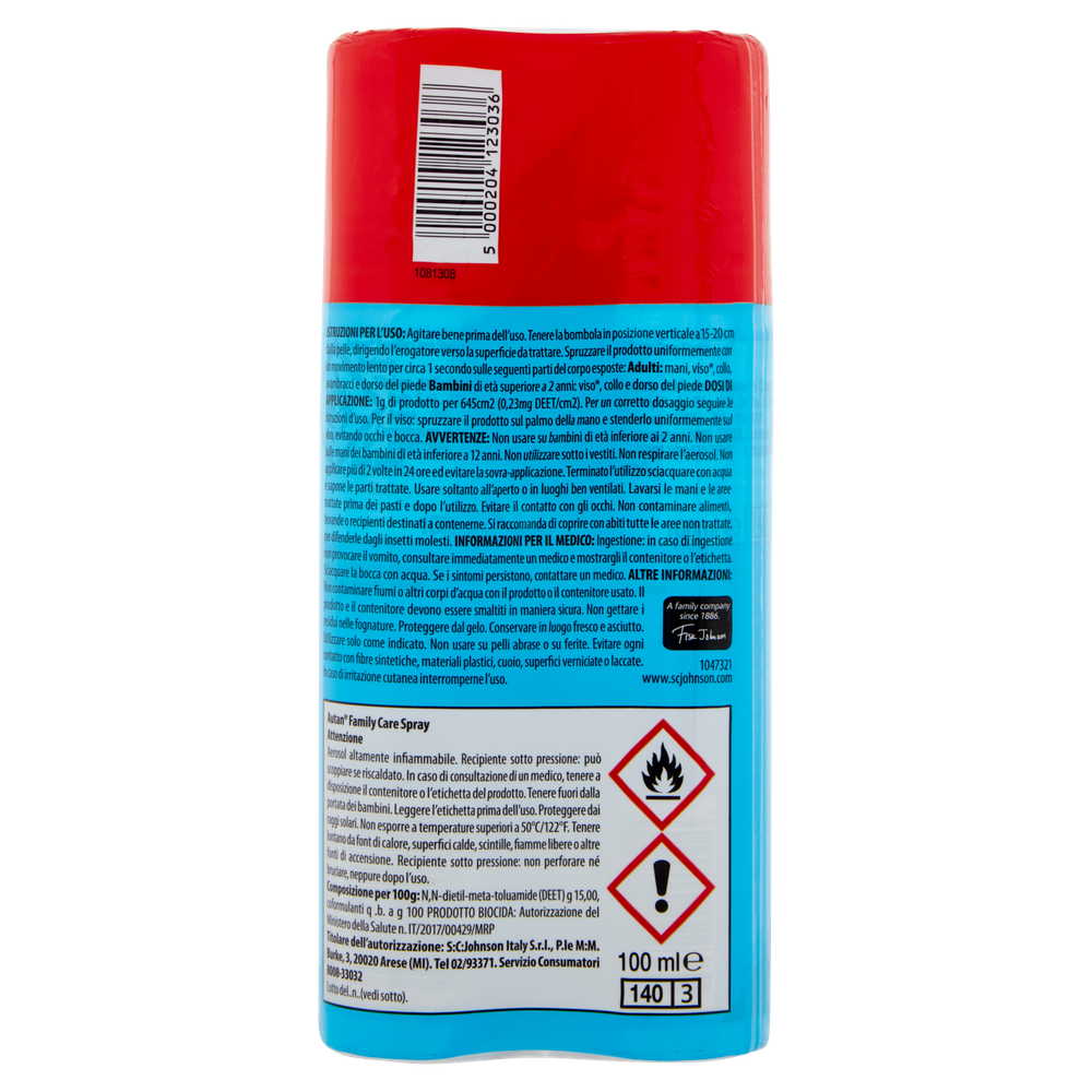 Antizanzare Tigre E Insetto Repellente Autan Family Care 2 Da Ml.100 - Foto 3