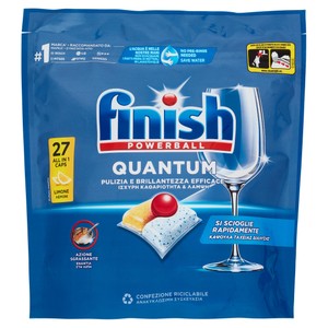 Tabs Lavastoviglie Limone 27 Lavaggi Quantum Finish Power Ball - Foto 1