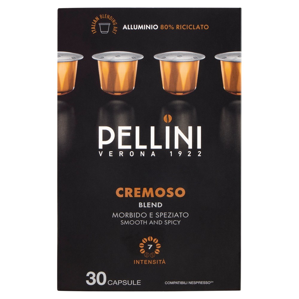 Caffe' Miscela Cremoso Capsule Compatibili Nespresso Pellini,Conf.30 - Foto 1