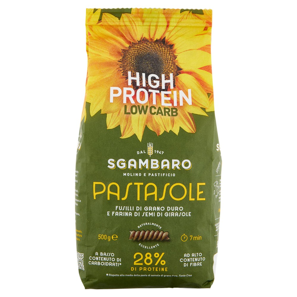 Fusilli 28% Proteine Pastasole Sgambaro - Foto 1