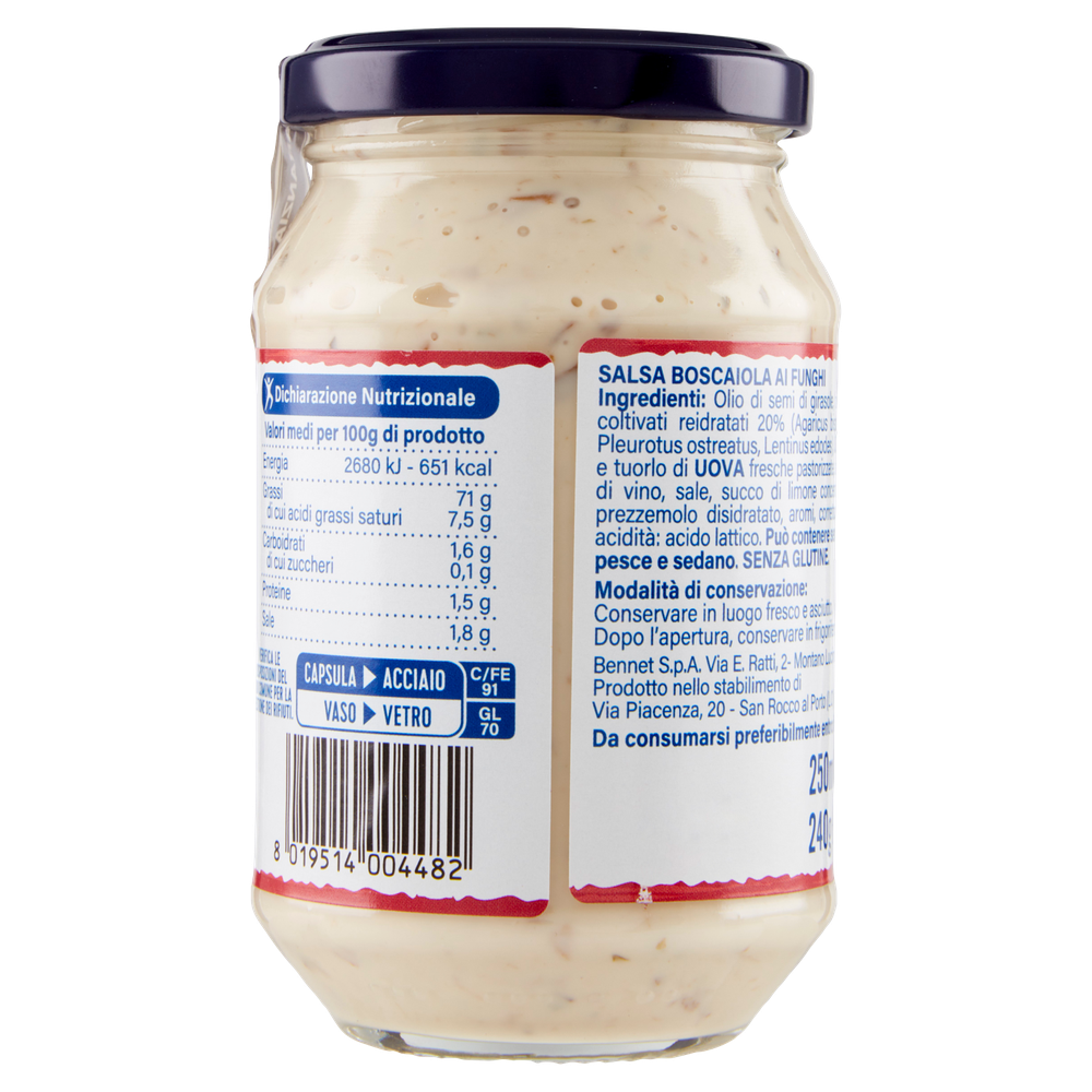 Salsa Boscaiola Ai Funghi Bennet - Foto 3
