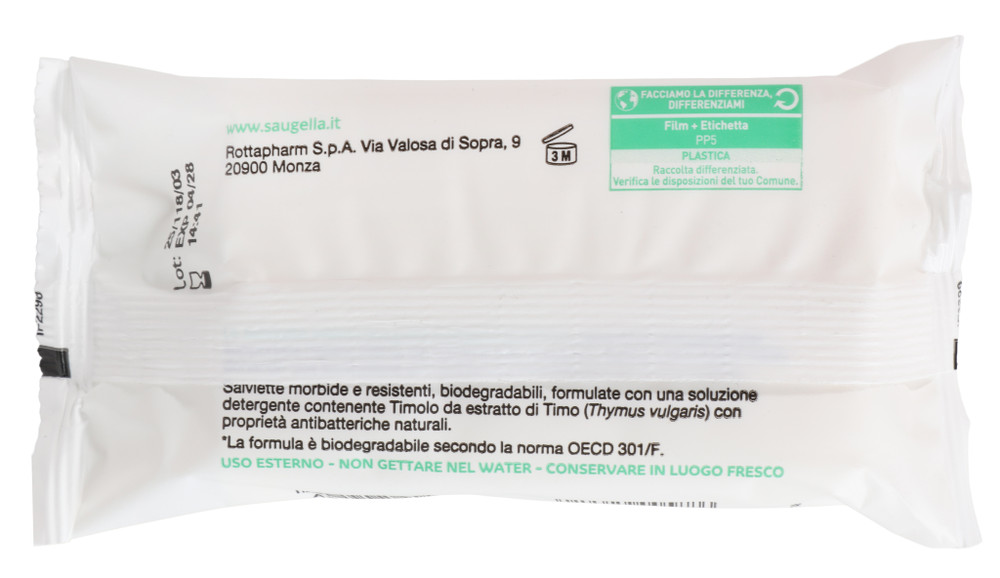 Saugella Salviettine Protezione Attiva Pz 15 - Foto 3